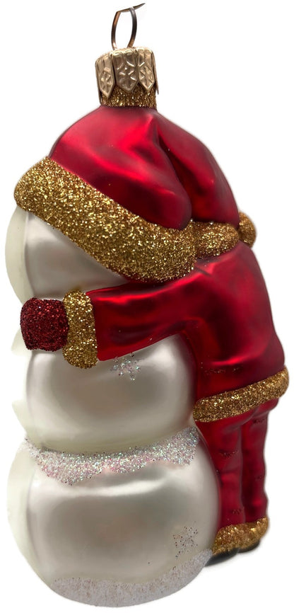 Patricia Breen Friends Snowman Santa Claus Snowflakes Christmas Ornament 20163