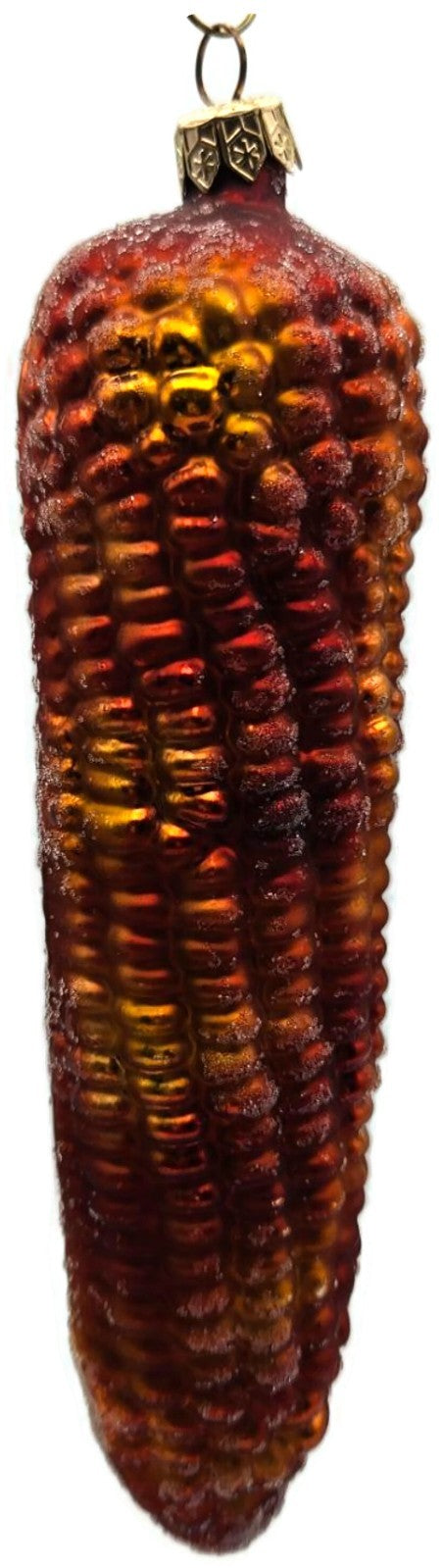 Christopher Radko Native Blend Orange Brown Corn Christmas Ornament 98-060-03