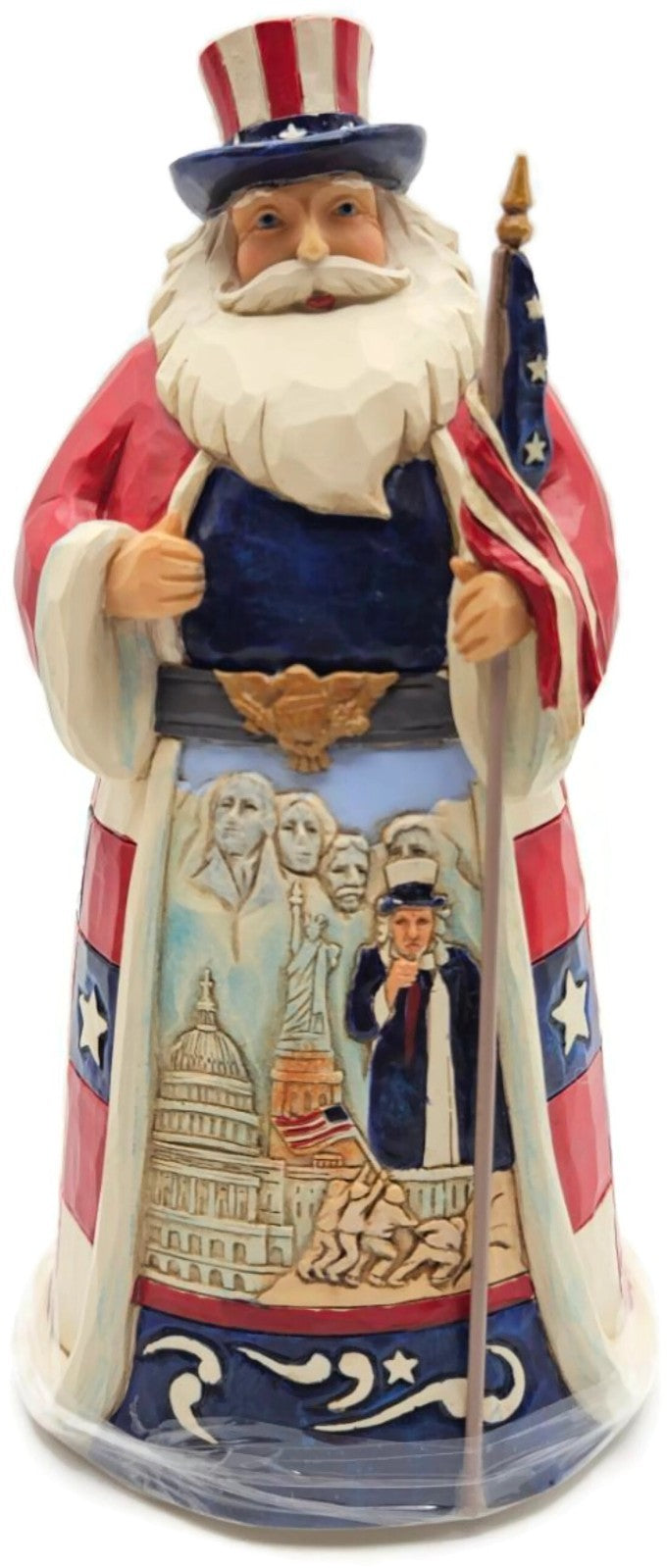 Jim Shore Star Spangled Santa Heartwood Creek Enesco Patriotic Holiday Figurine0