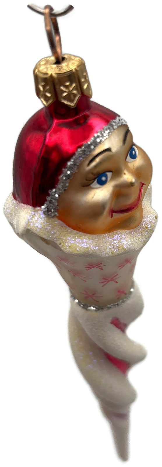 Christopher Radko Jack Frost Jr Red Icicle Christmas Ornament 1998 98-265-09