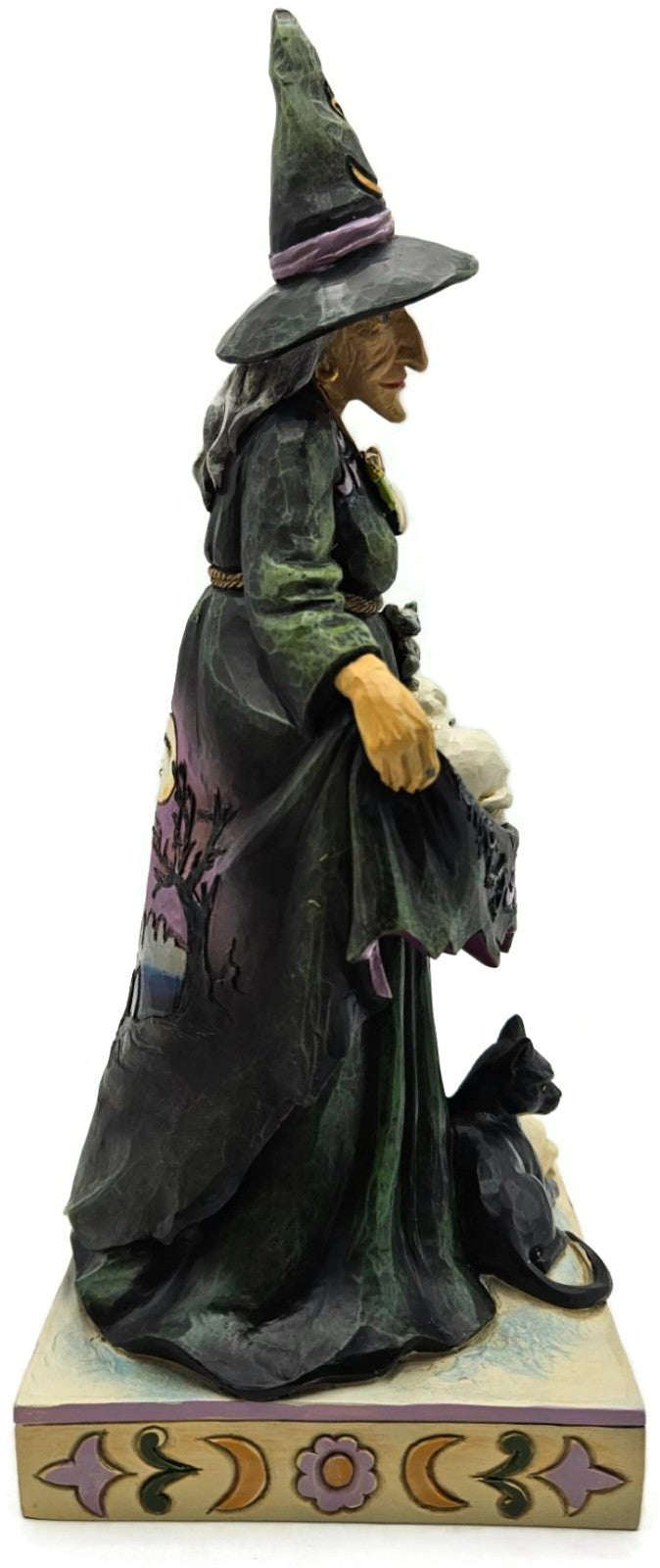 Jim Shore Heartwood Creek Wicked This Way Witch with Skulls in Skirt Figurine7