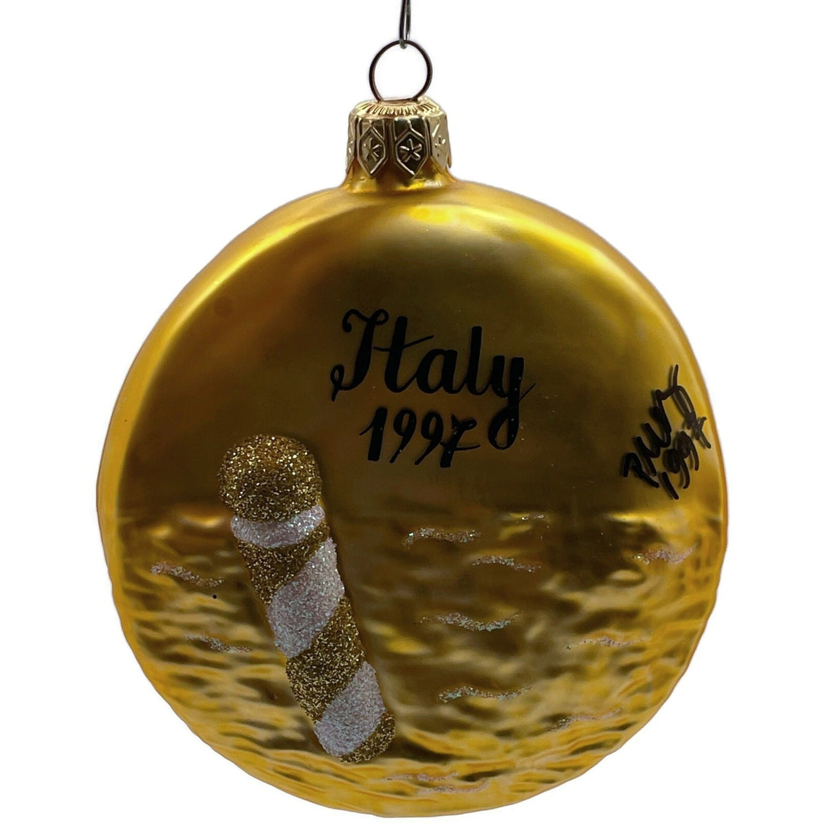 Patricia Breen Venice At Dusk Italy Gold Medallion Christmas Ornament 9700SLAM2