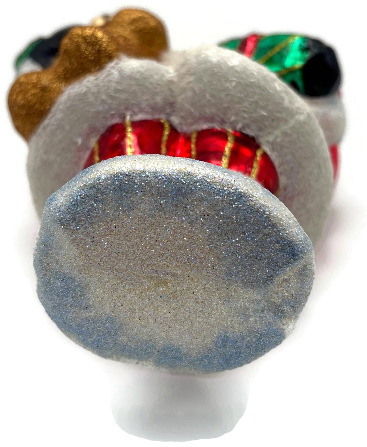 Christopher Radko 2021 The Gift of Teddy Santa Bear Glass Ornament 102061712