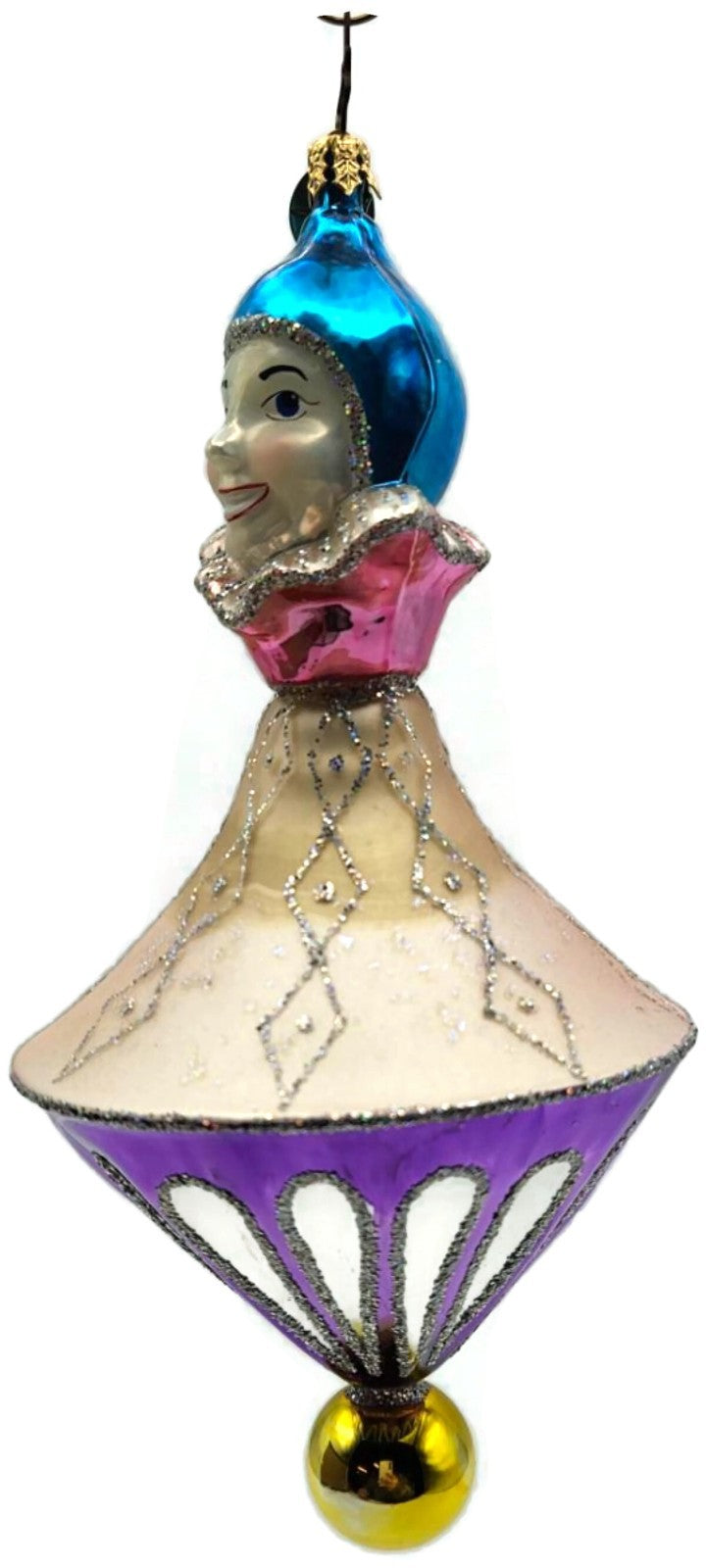 Christopher Radko Joey Clown Christmas Tree Drop Ornament Hanging Decor 10116127