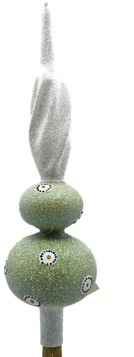 Patricia Breen Miniature Pastel Finial Green Spring Christmas Tree Topper 9900PB0
