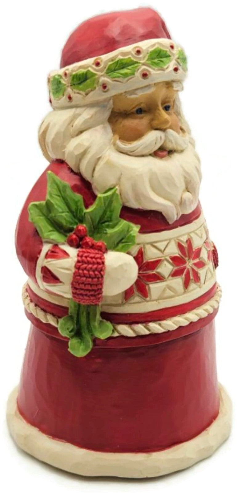Jim Shore Nordic Holly Berry Noel Santa Red Pint Sized Christmas Decor Figurine1