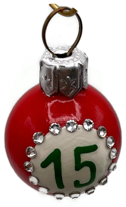 Patricia Breen Anniversary Ball 15 Red Micro Mini Christmas Ornament HCB 28768