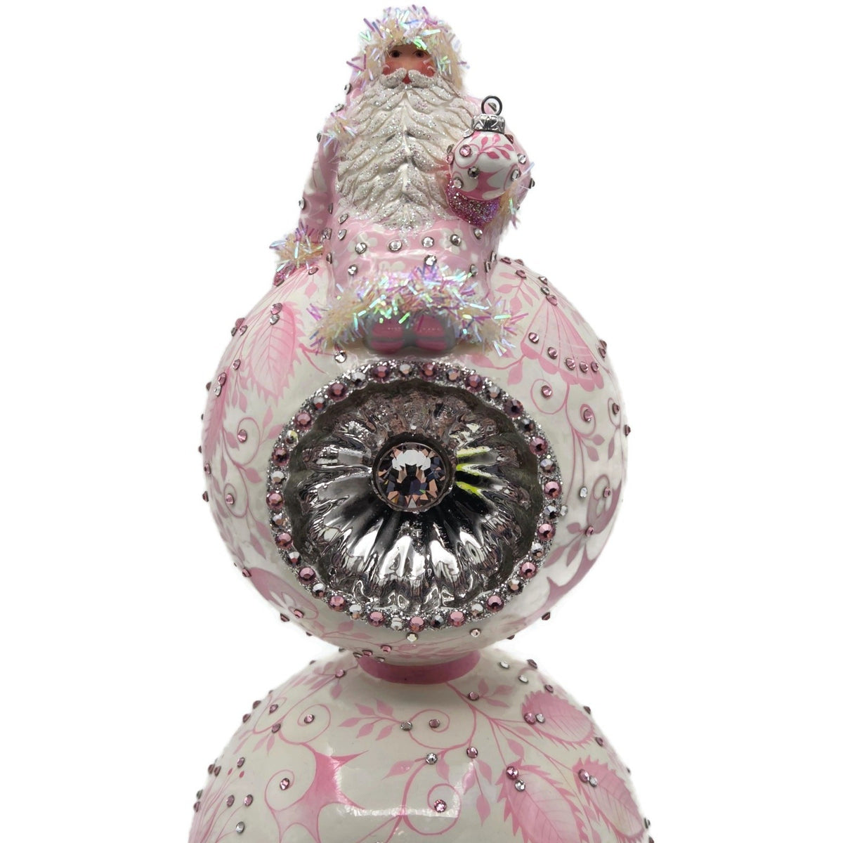 Patricia Breen Summit Finial Chinoiserie Pink Spring Christmas Tree Topper 31331