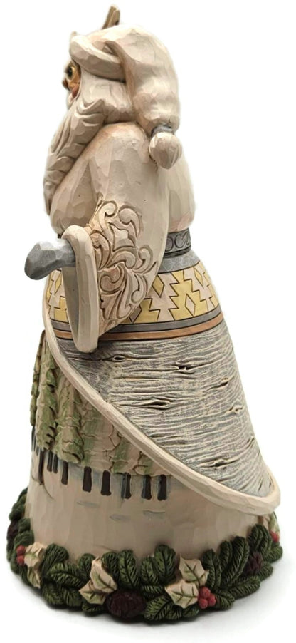 Jim Shore Santa's Woodland Messenger Owl White Resin Enesco Christmas Figurine7