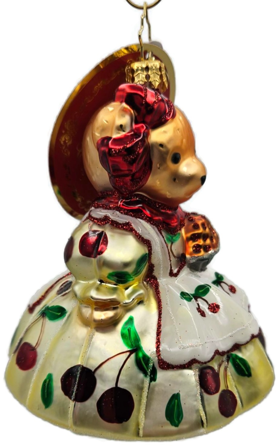 Christopher Radko Muffys Slice of Sweetness Bear Glass Holiday Ornament 10229251