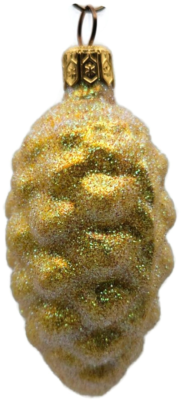 Patricia Breen Walk in the Woods Spruce Cone Yellow Christmas Ornament 96515