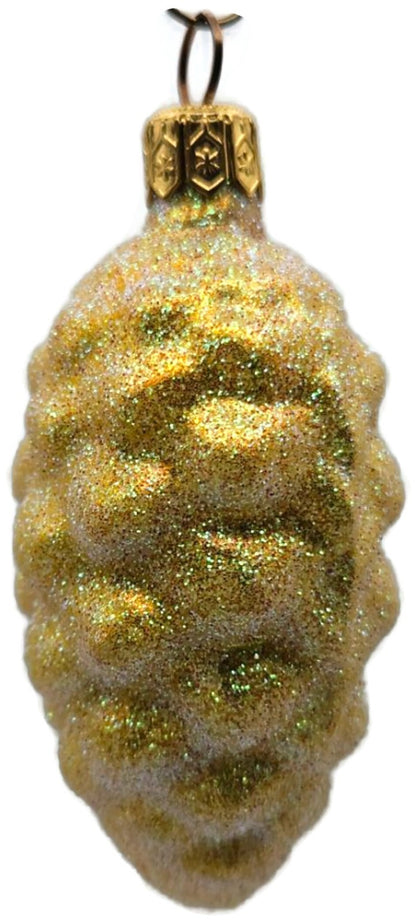 Patricia Breen Walk in the Woods Spruce Cone Yellow Christmas Ornament 96515