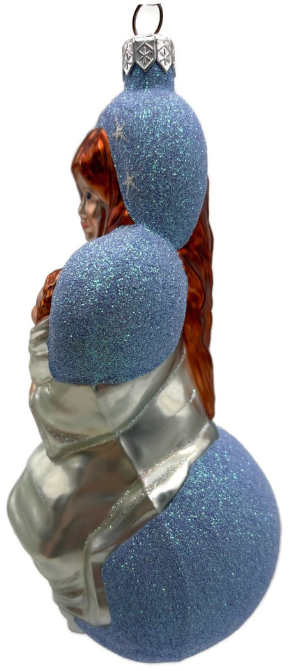 Patricia Breen Seated Madonna Blue Stars Christian Jesus Christmas Ornament 99345