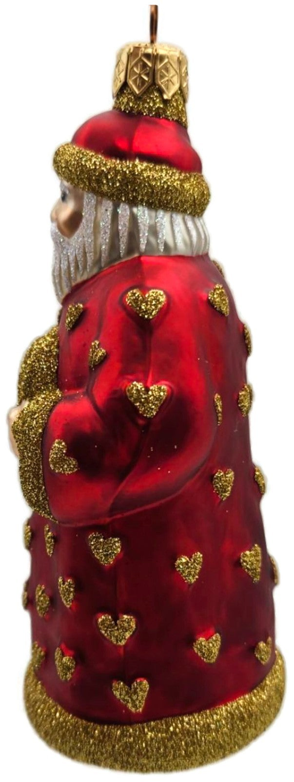 Patricia Breen I Love You Santa Gold Hearts Valentines Christmas Ornament 97255