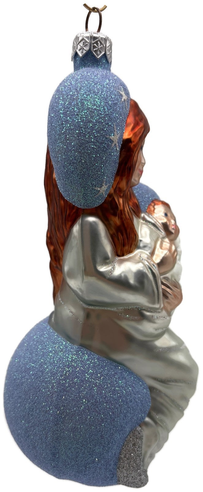 Patricia Breen Seated Madonna Blue Stars Christian Jesus Christmas Ornament 99342