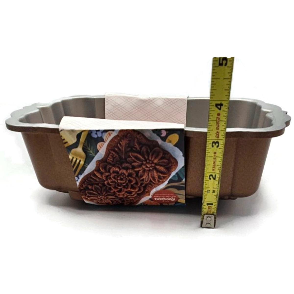 Nordic Ware Wildflower Loaf Cake Pan Heavy Cast Aluminum 6 Cup Non Stick Dessert7