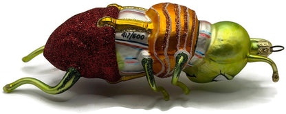 Slavic Treasures Whopper Hopper Green Bug Glass Ornament 99-154-A-FB12