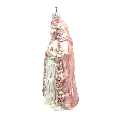 Patricia Breen Madonna of the Flowers Glittered Bottom Christmas Ornament 97282