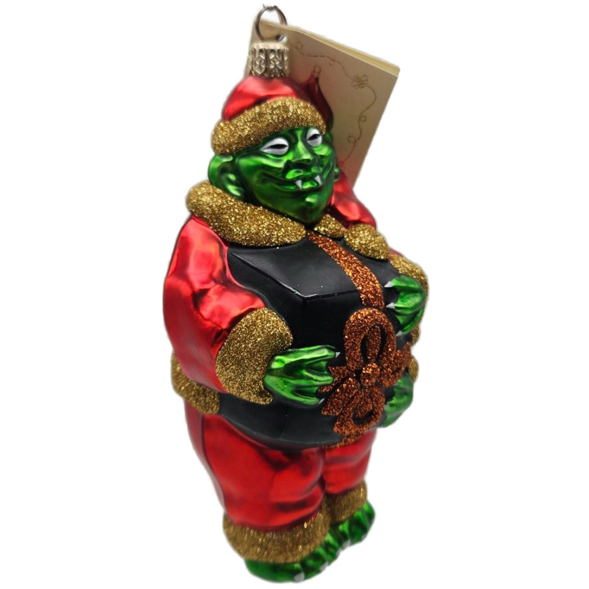Patricia Breen Mmmonster Delivery Orange Glass Halloween Christmas Ornament 99197