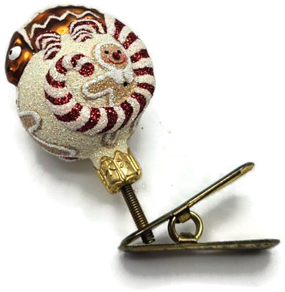 Patricia Breen Ultra Miniature Chameleon Gingerbread Christmas Ornament 25502
