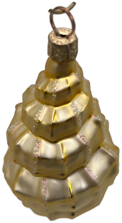 Patricia Breen Eric's Shell Gold Nautical Aquatic Christmas Ornament 9900CATZ7