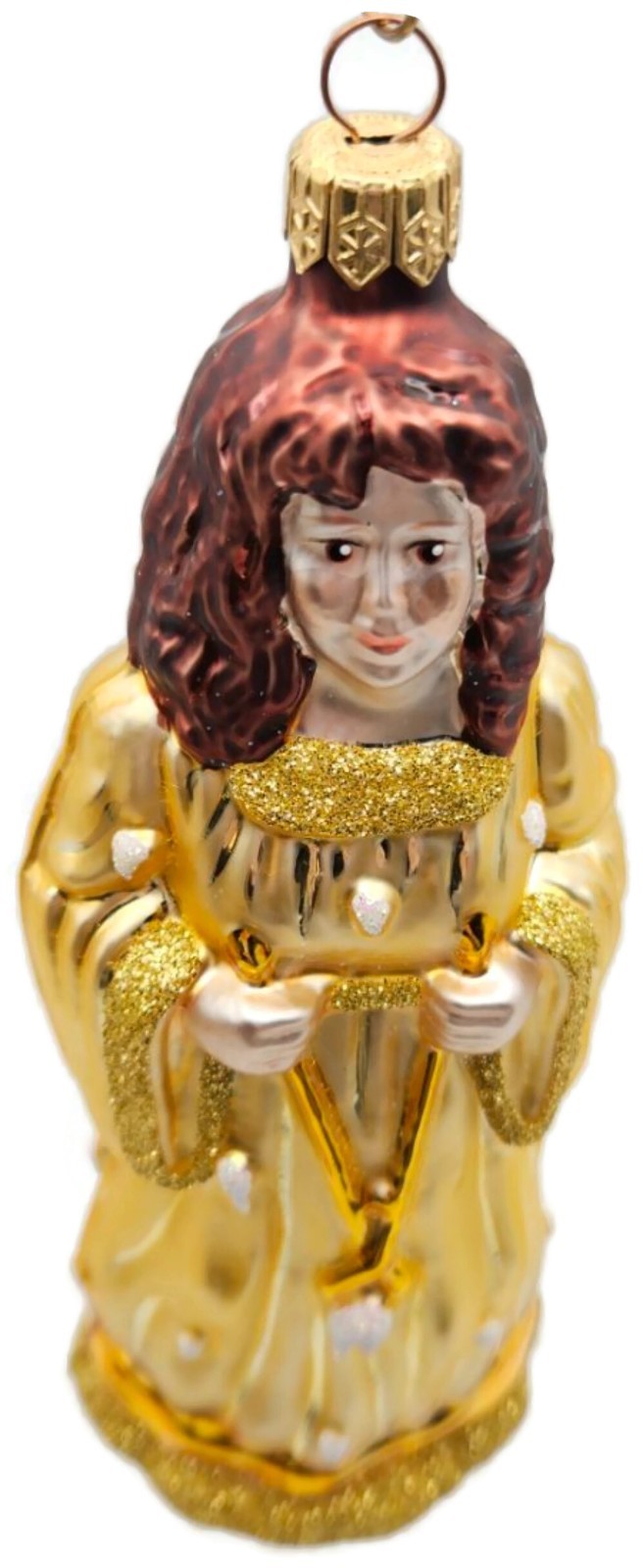 Patricia Breen Saint Appolonia Gold Glass Dentist Patron Christmas Ornament 97351