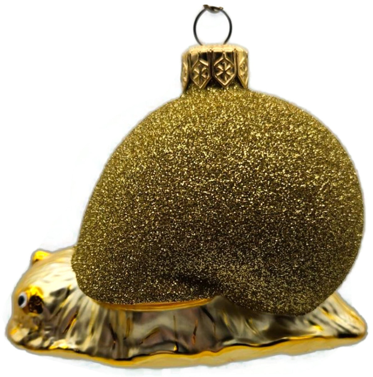 Patricia Breen Escargot Gold Glitter Snail Nautical Christmas Ornament 97120