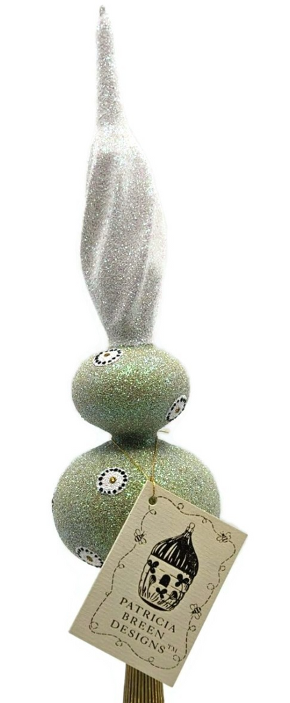 Patricia Breen Miniature Pastel Finial Green Spring Christmas Tree Topper 9900PB1