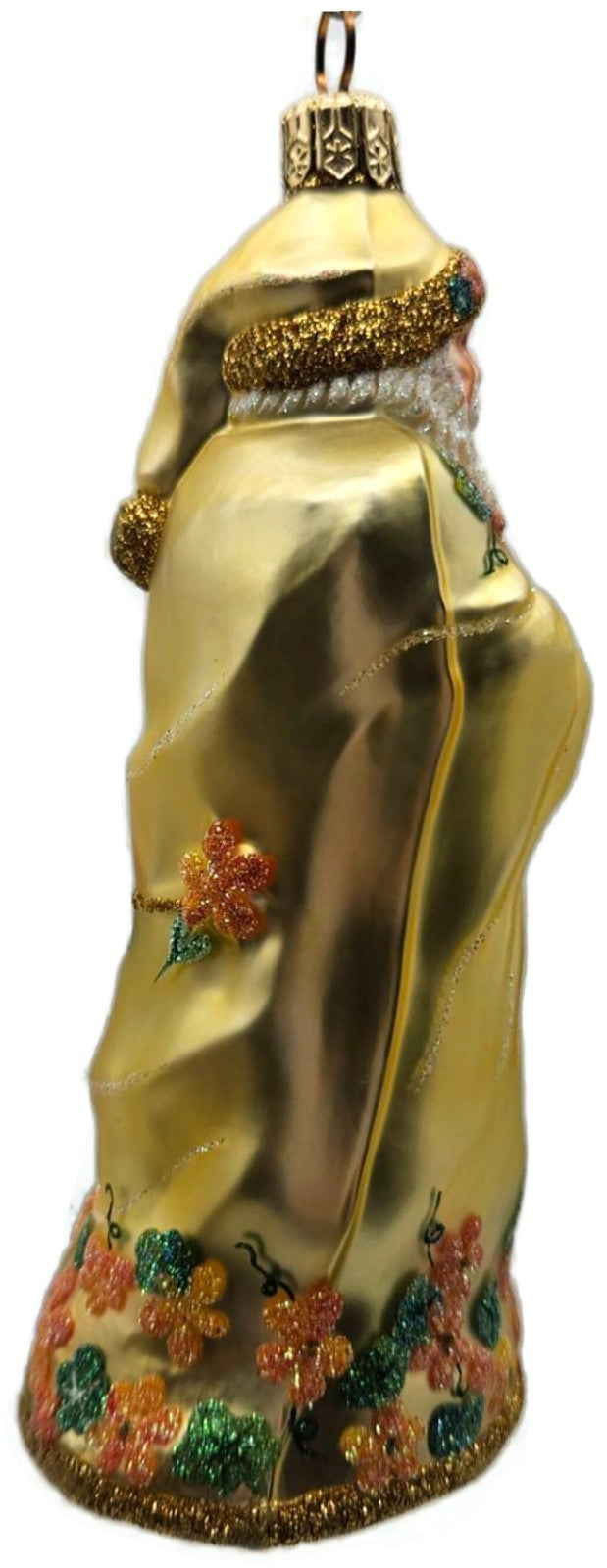 Patricia Breen Redoute Santa Nasturtiums Gold Spring Christmas Ornament 21254