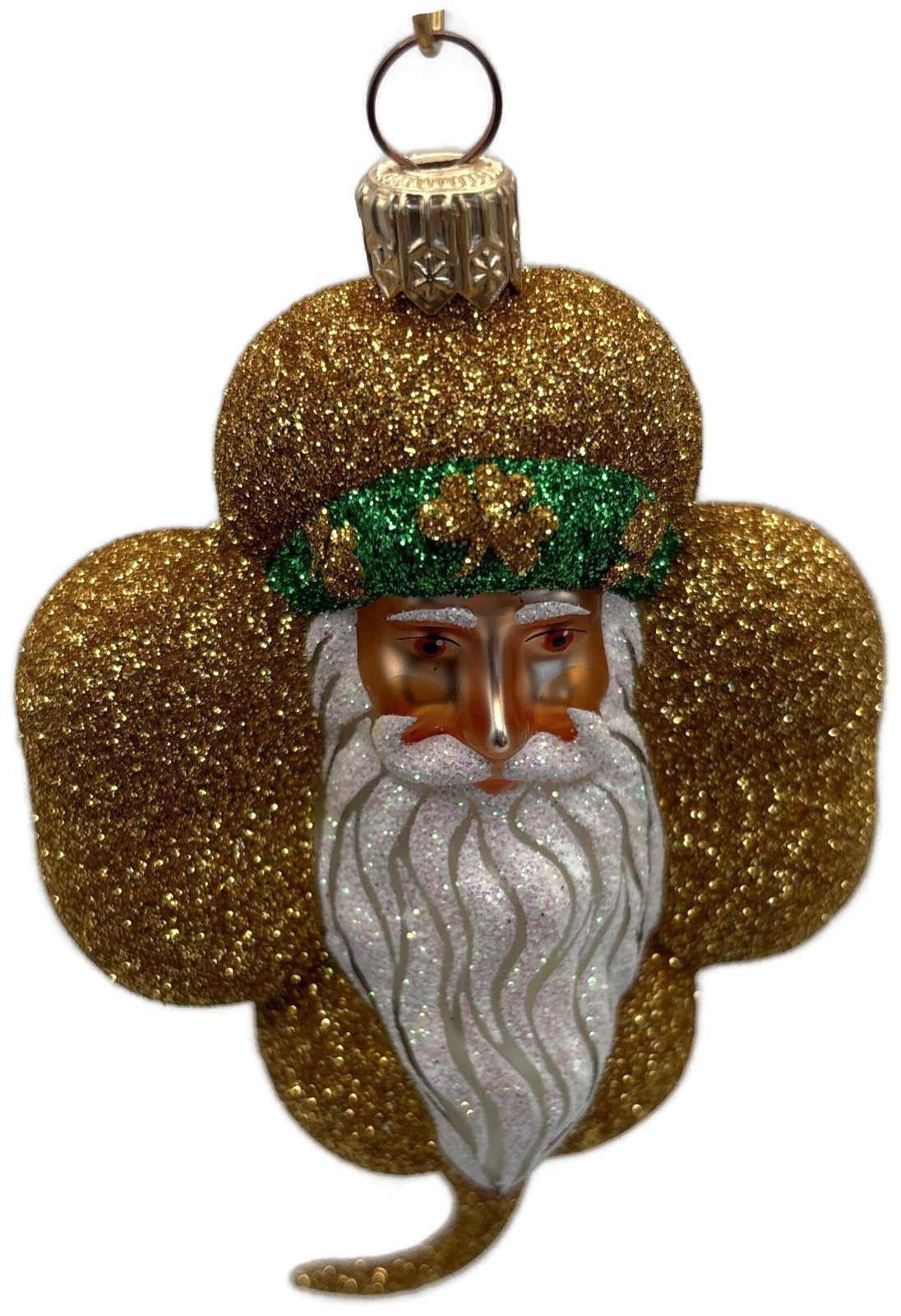 Patricia Breen Eire Santa Gold Shamrock St. Patrick's Christmas Ornament 21078