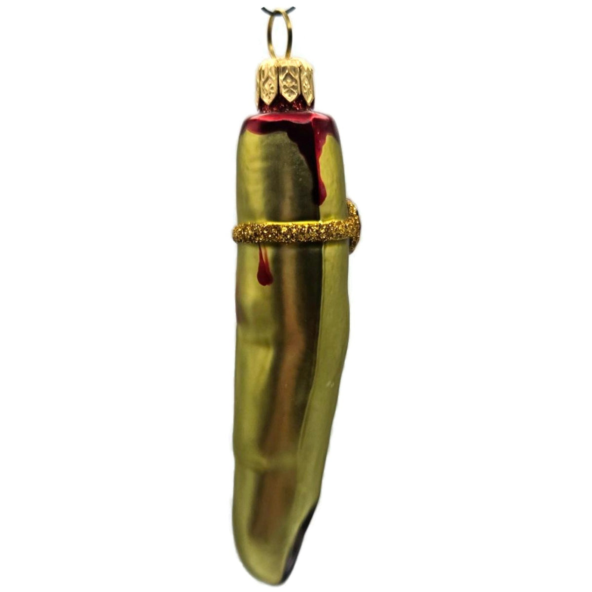 Patricia Breen Halloween Lady Finger Frankalene Green Christmas Ornament 25196