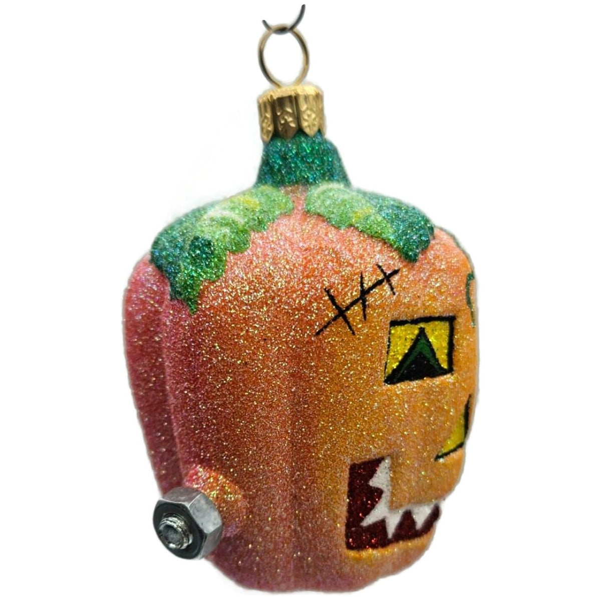 Patricia Breen Franken Frankenstein Pumpkin Orange Halloween Ornament  2300NM7