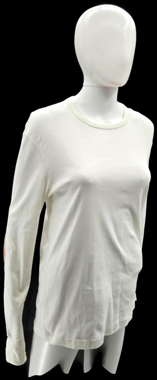 Burberry Brit Check Elbow Patch White Long Sleeve Top T Shirt Pullover Small2