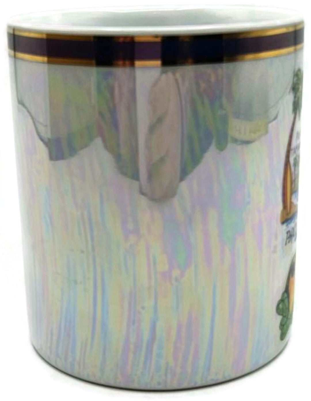 Costa Rica Map Iridescent Pearl Finish Souvenir Gift Cup Coffee Tea Mug 12oz6