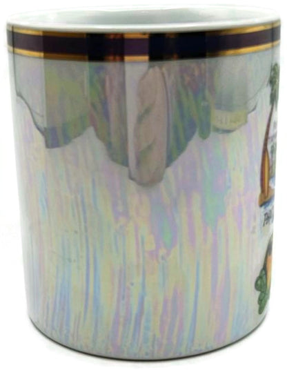 Costa Rica Map Iridescent Pearl Finish Souvenir Gift Cup Coffee Tea Mug 12oz6