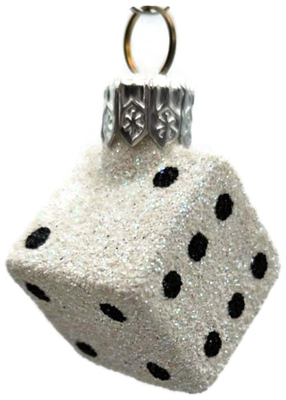 Patricia Breen Dice Pair Black and White 2 Part Mini Christmas Ornament 2377GIFT20