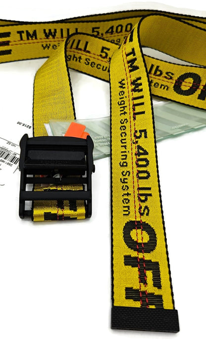 Off White c/o Virgil Abloh Industrial Belt Yellow 5400 lbs Webbing NWT5