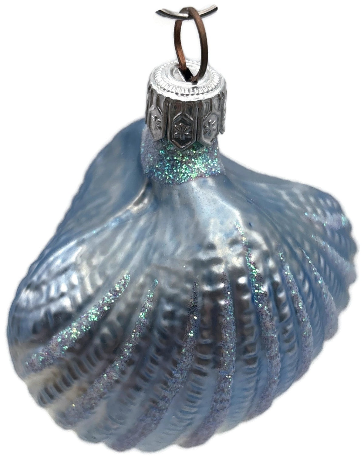 Patricia Breen A Walk On The Beach Blue Shell Nautical Christmas Ornament 97502