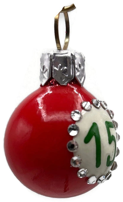 Patricia Breen Anniversary Ball 15 Red Micro Mini Christmas Ornament HCB 28761
