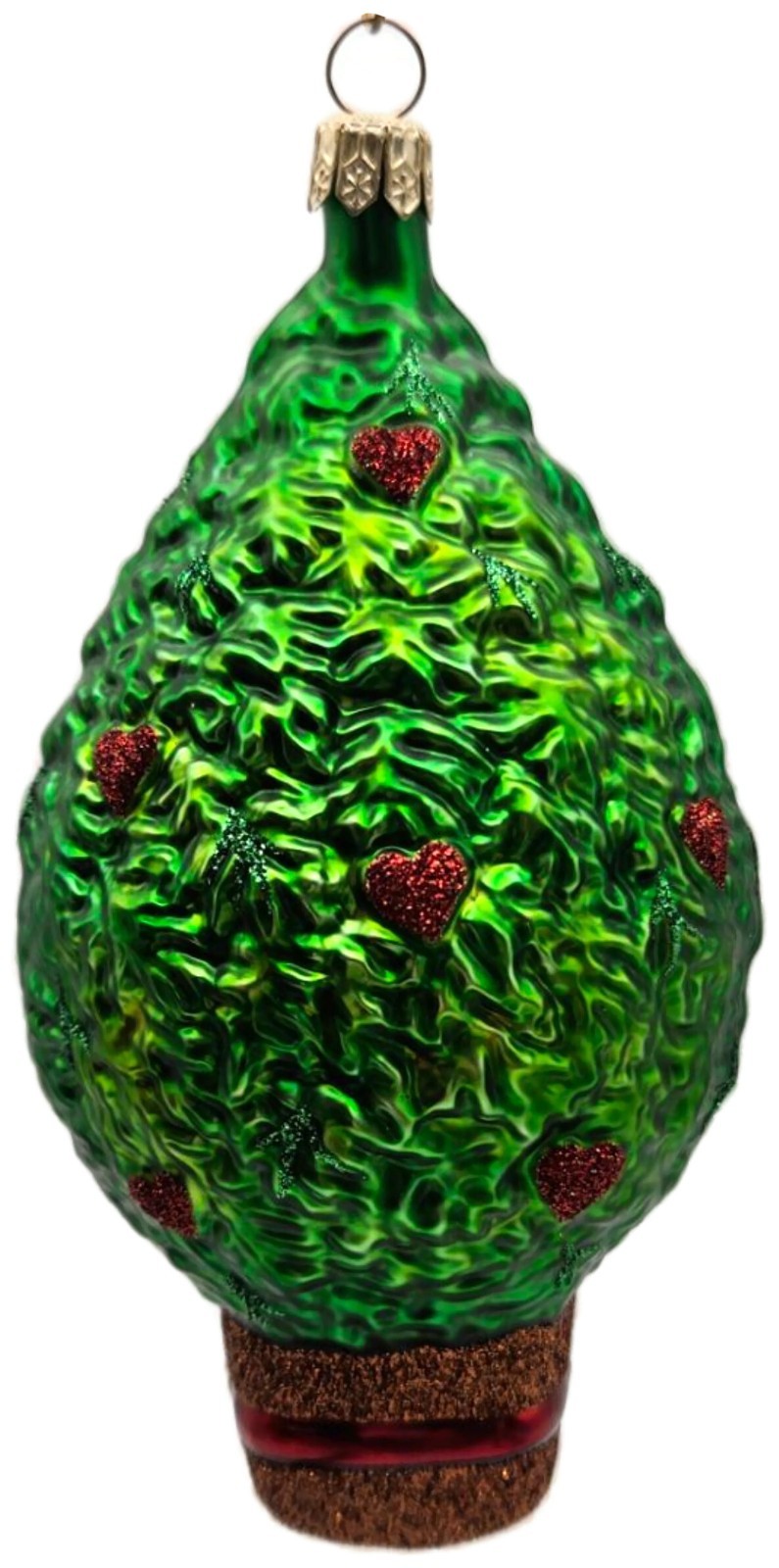 Patricia Breen Three French Hens Glittered Trunk Christmas Tree Ornament 20424