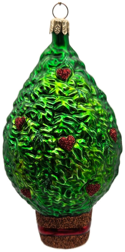 Patricia Breen Three French Hens Glittered Trunk Christmas Tree Ornament 20424