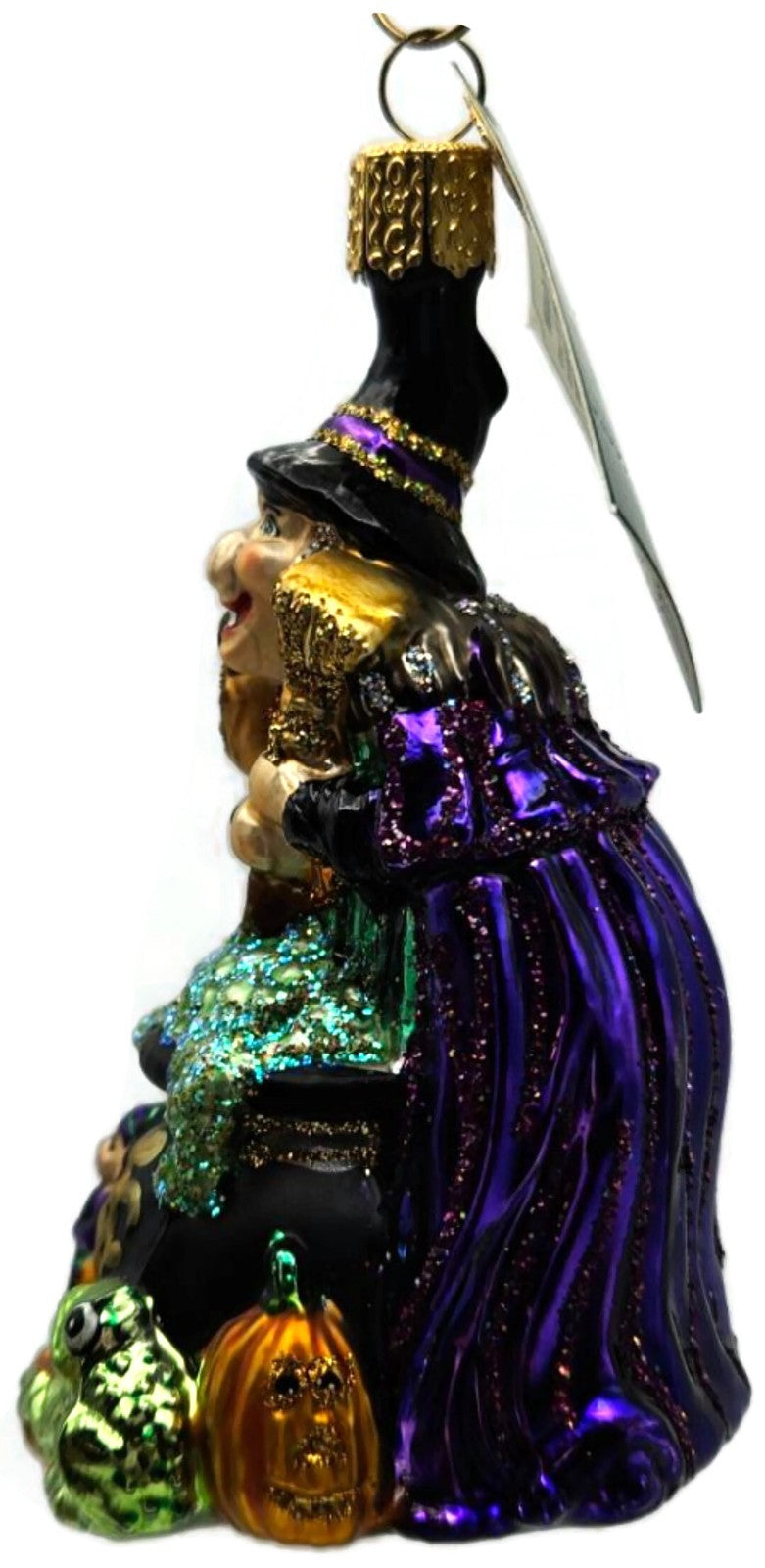 Old World Christmas 2004 Witch With Cauldron OWC Glass Halloween Decor Ornament4