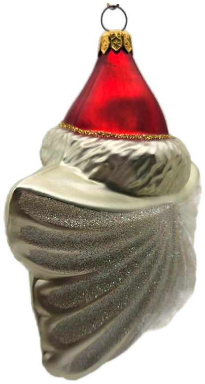 Kurt Adler Komozja Polonaise Star Santa Claus Head Mercury Christmas Ornament5