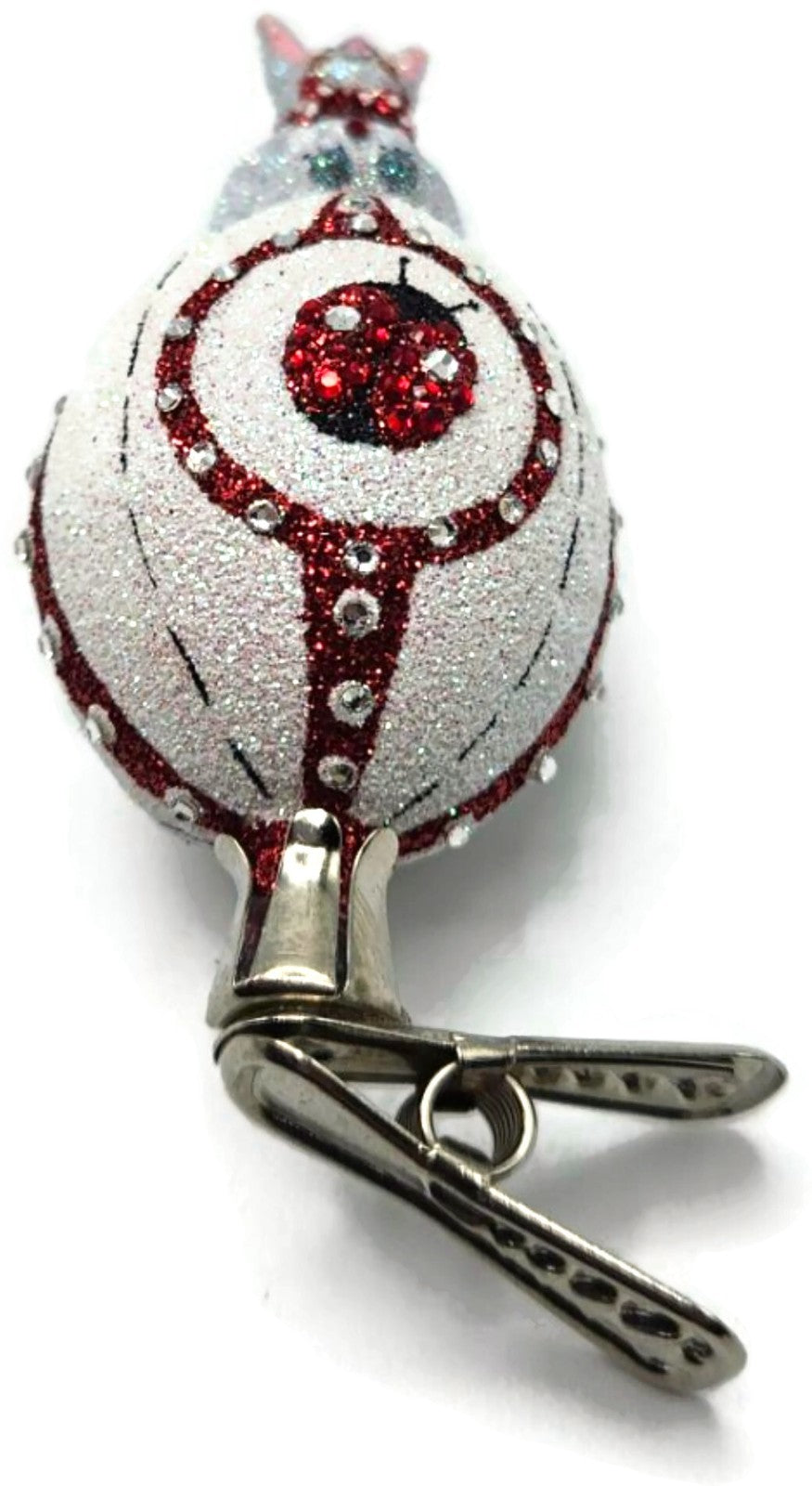Patricia Breen Sitting Pretty Ladybugs White Red Clip On Easter Ornament 289911