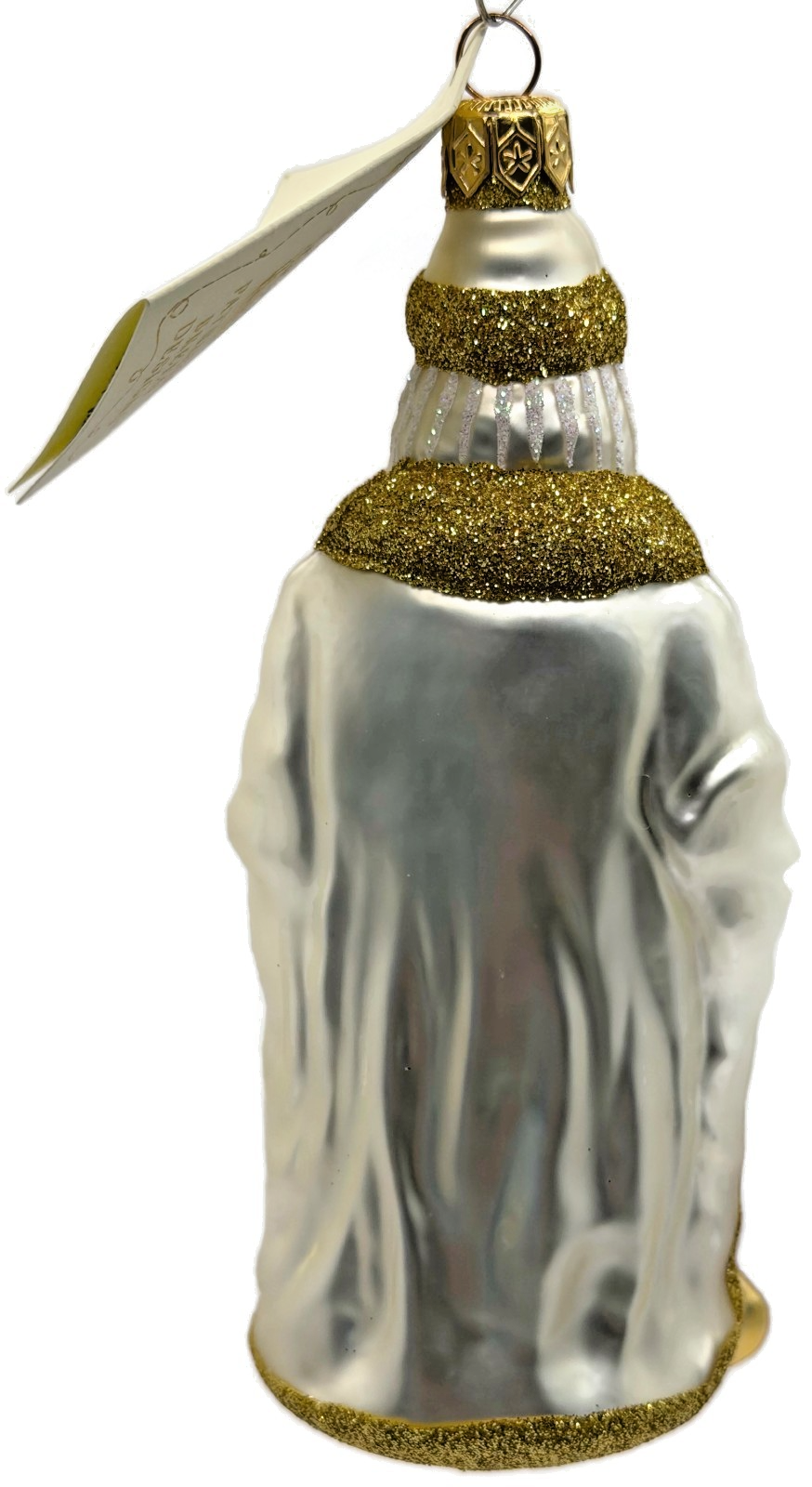Patricia Breen Making His List Pearl Gold Santa Claus Christmas Ornament 96335