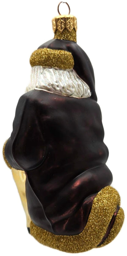 Patricia Breen Santa and Sarenka Bordeaux Santa Reindeer Christmas Ornament 98385