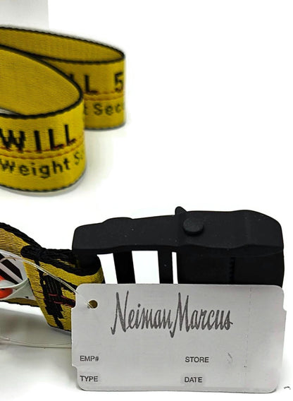 Off White c/o Virgil Abloh Industrial Belt Yellow 5400 lbs Webbing NWT11