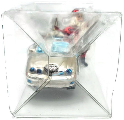 Christopher Radko Jaguar S-Type Santa Car Christmas Ornament 30104682