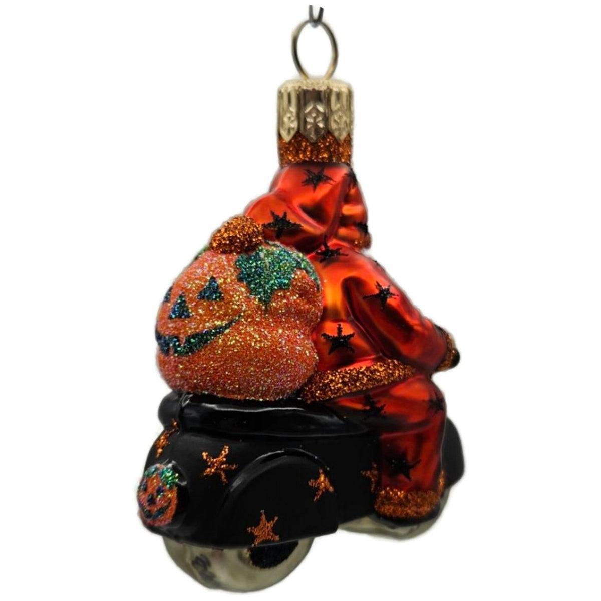 Patricia Breen Halloween Ciao Henry Orange Pumpkin Stars Christmas Ornament 22184