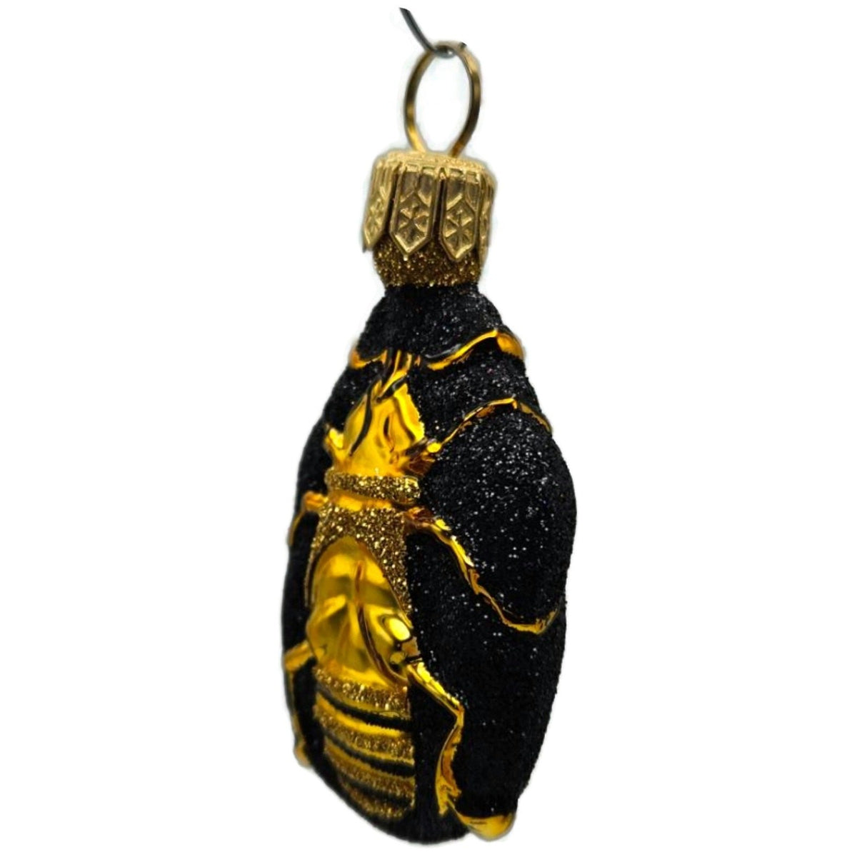 Patricia Breen Bugs Black Gold Beetle Stripe Insect Christmas Ornament 23119